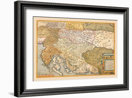 Map of Eastern Europe-Abraham Ortelius-Framed Art Print