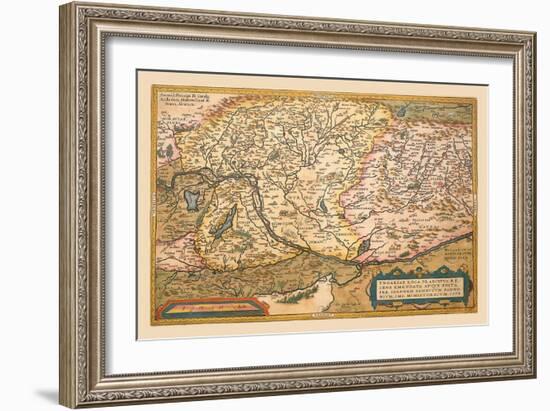 Map of Eastern Europe-Abraham Ortelius-Framed Art Print