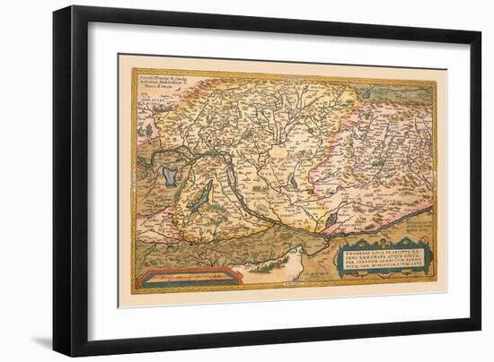 Map of Eastern Europe-Abraham Ortelius-Framed Art Print