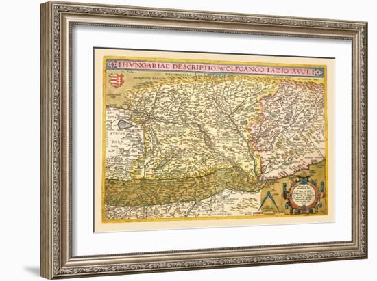 Map of Eastern Europe-Abraham Ortelius-Framed Art Print