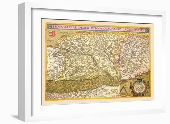 Map of Eastern Europe-Abraham Ortelius-Framed Art Print