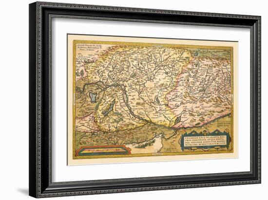 Map of Eastern Europe-Abraham Ortelius-Framed Art Print