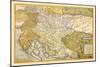 Map of Eastern Europe-Abraham Ortelius-Mounted Art Print