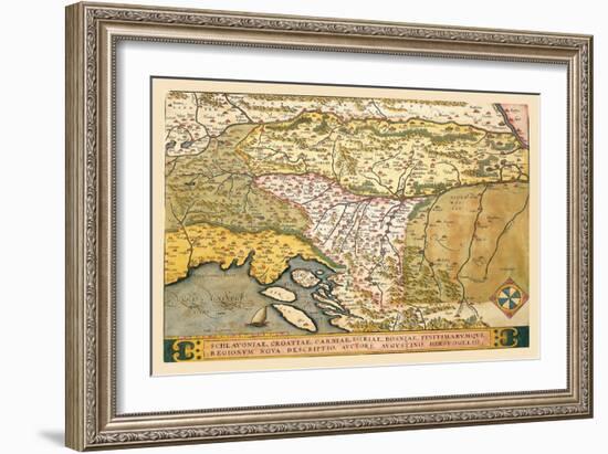 Map of Eastern Europe-Abraham Ortelius-Framed Art Print