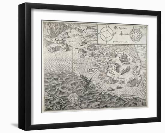 Map of Eastern Liguria Region-Joseph Furttenbach-Framed Giclee Print