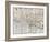 Map of Edo-null-Framed Giclee Print