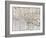 Map of Edo-null-Framed Giclee Print