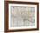 Map of Edo-null-Framed Giclee Print