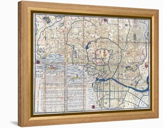 Map of Edo-null-Framed Premier Image Canvas