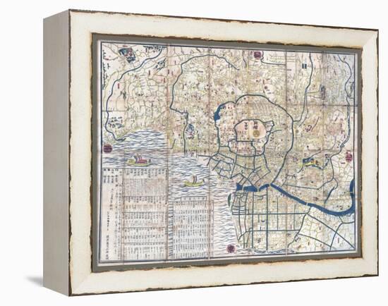 Map of Edo-null-Framed Premier Image Canvas