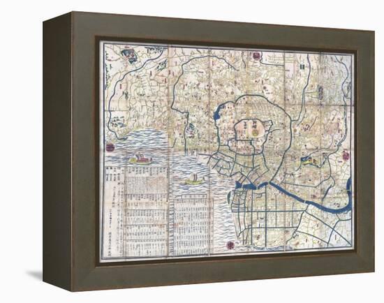 Map of Edo-null-Framed Premier Image Canvas