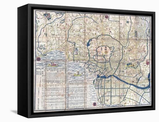 Map of Edo-null-Framed Premier Image Canvas