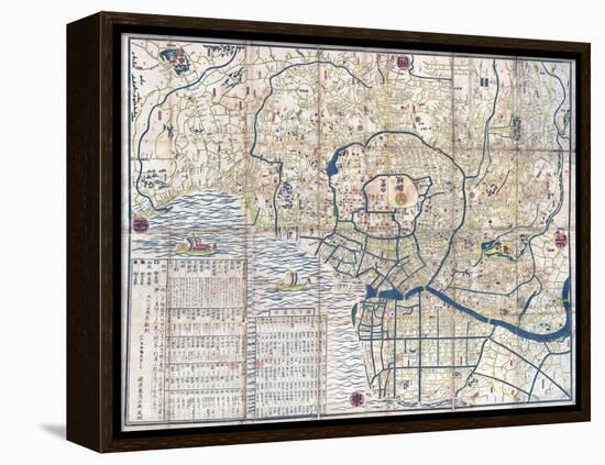 Map of Edo-null-Framed Premier Image Canvas