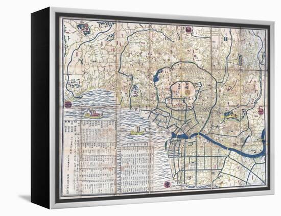 Map of Edo-null-Framed Premier Image Canvas