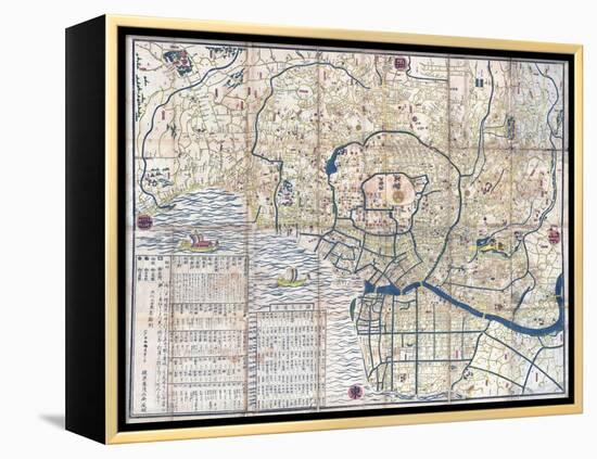 Map of Edo-null-Framed Premier Image Canvas