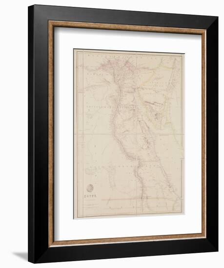 Map of Egypt, 1832-John Arrowsmith-Framed Premium Giclee Print