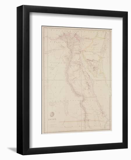 Map of Egypt, 1832-John Arrowsmith-Framed Premium Giclee Print