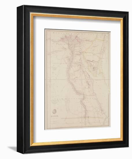 Map of Egypt, 1832-John Arrowsmith-Framed Premium Giclee Print