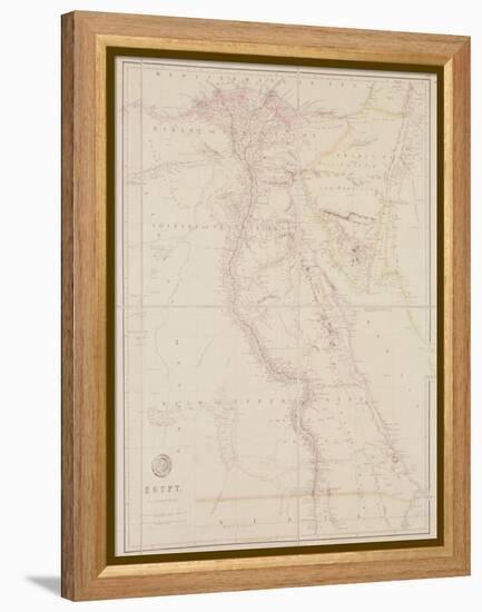 Map of Egypt, 1832-John Arrowsmith-Framed Premier Image Canvas