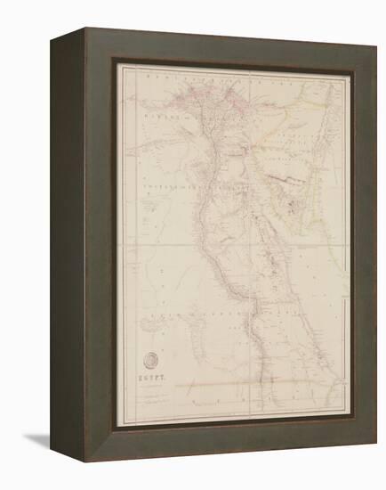 Map of Egypt, 1832-John Arrowsmith-Framed Premier Image Canvas