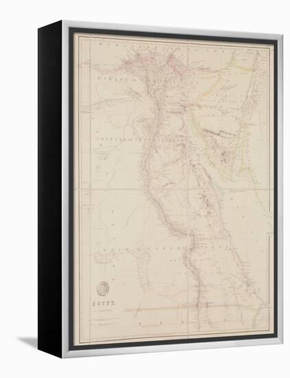 Map of Egypt, 1832-John Arrowsmith-Framed Premier Image Canvas