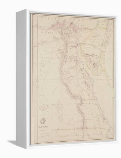 Map of Egypt, 1832-John Arrowsmith-Framed Premier Image Canvas