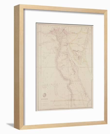 Map of Egypt, 1832-John Arrowsmith-Framed Giclee Print