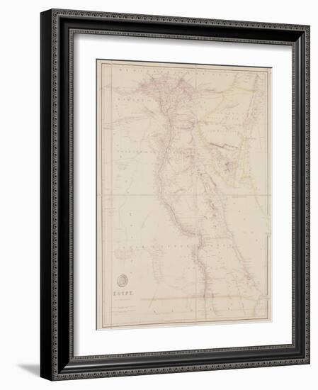 Map of Egypt, 1832-John Arrowsmith-Framed Giclee Print