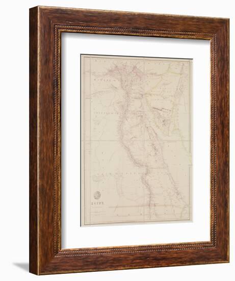 Map of Egypt, 1832-John Arrowsmith-Framed Giclee Print