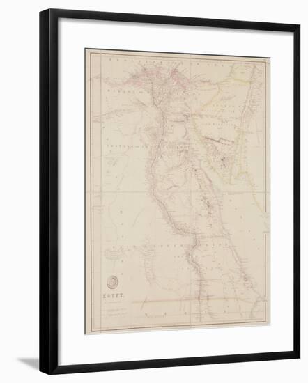 Map of Egypt, 1832-John Arrowsmith-Framed Giclee Print