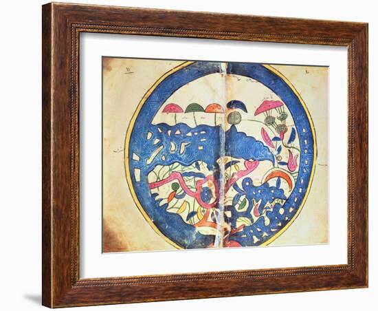 Map of Egypt, from "Atlas Geographique"-Abu Abdallah Muhammad Al-Idrisi-Framed Giclee Print