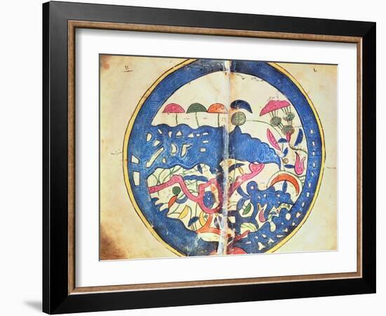 Map of Egypt, from "Atlas Geographique"-Abu Abdallah Muhammad Al-Idrisi-Framed Giclee Print