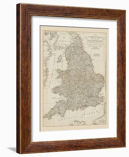 Map of England and Wales, 1790-The Vintage Collection-Framed Giclee Print