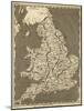 Map of England and Wales from 1802-null-Mounted Giclee Print