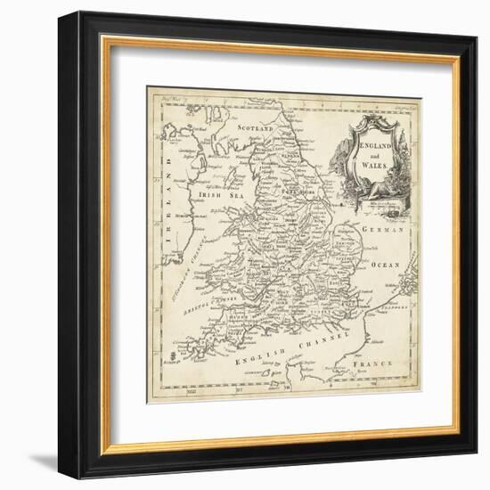 Map of England and Wales-T. Jeffreys-Framed Art Print