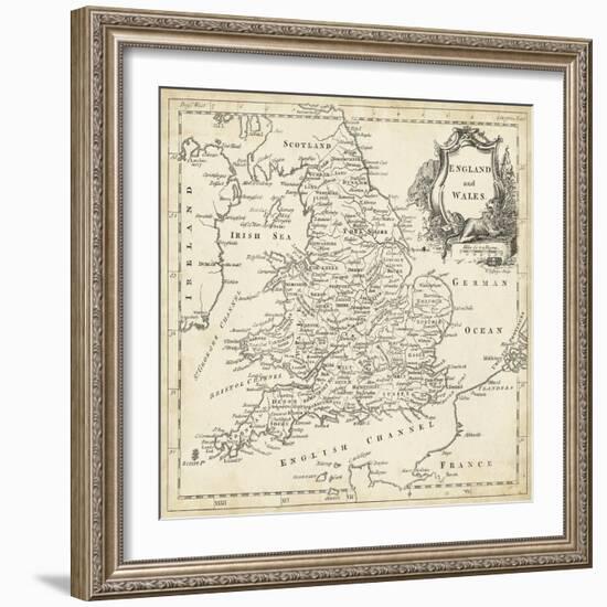 Map of England and Wales-T. Jeffreys-Framed Art Print