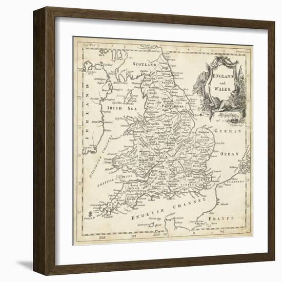 Map of England and Wales-T. Jeffreys-Framed Art Print