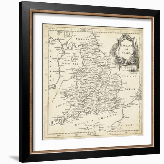 Map of England and Wales-T. Jeffreys-Framed Art Print