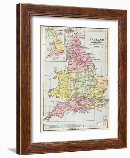 Map of England before the Norman Conquest-null-Framed Giclee Print