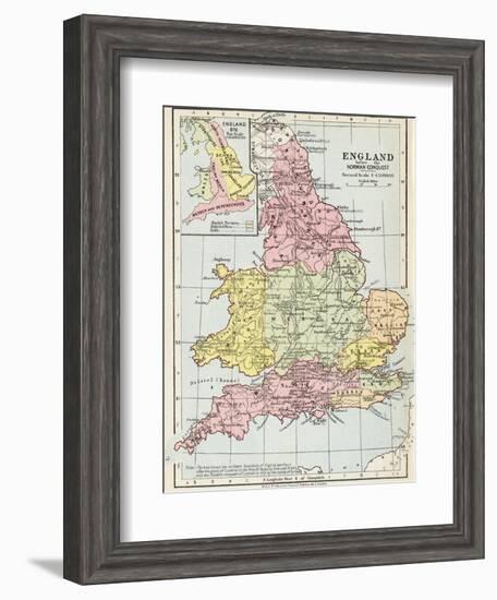 Map of England before the Norman Conquest--Framed Giclee Print