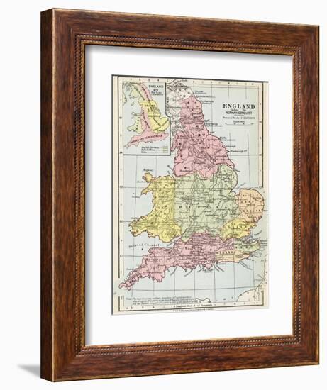 Map of England before the Norman Conquest--Framed Giclee Print