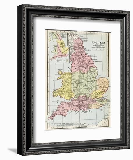 Map of England before the Norman Conquest-null-Framed Giclee Print