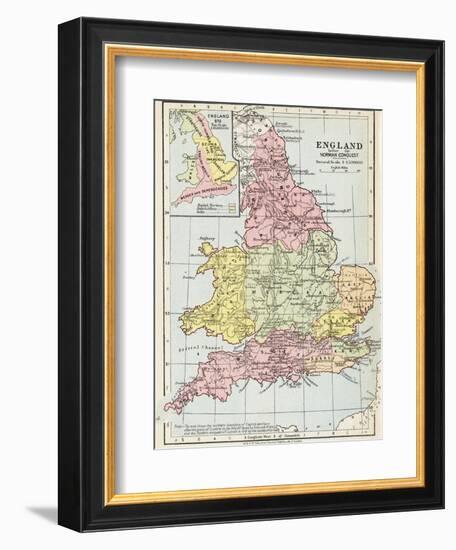 Map of England before the Norman Conquest-null-Framed Giclee Print