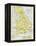 Map of England under the Romans-null-Framed Premier Image Canvas