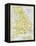 Map of England under the Romans-null-Framed Premier Image Canvas