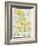 Map of England under the Romans-null-Framed Giclee Print