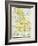 Map of England under the Romans-null-Framed Giclee Print