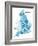 Map Of England-Vlada13-Framed Art Print