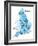 Map Of England-Vlada13-Framed Art Print