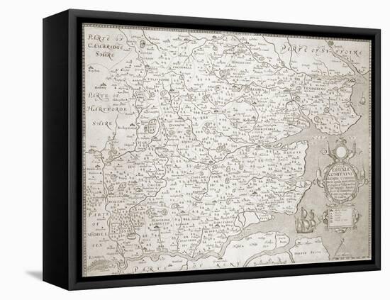 Map of Essex, 1602/03-William Smith-Framed Premier Image Canvas